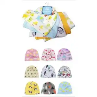 Linio Pack 5 gorros de algodón set para bebe recién nacido color niño oferta