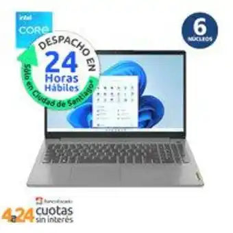 PC Factory Notebook ideapad 3 gen 7 15.6" fhd intel i3-1215u 8gb 256gb wifi 6 windows 11 artic grey oferta