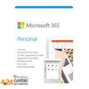 PC Factory Microsoft 365 personal: antes office 365 personal, 1 usuario, suscripción 12 meses, word, excel, power point, onedrive y más oferta