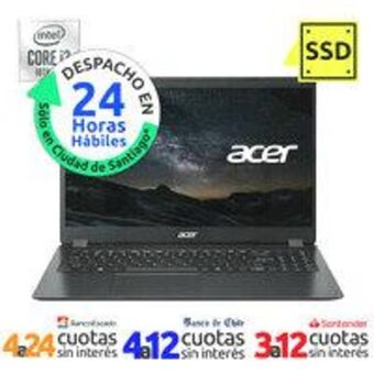 PC Factory Notebook aspire 3 intel i3-1005g1 15.6" hd 12gb 256gb ssd windows 11 oferta