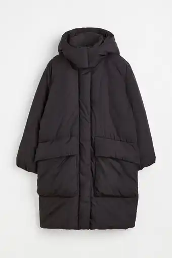 H&M Abrigo puffy con capucha oferta