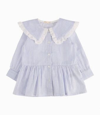 Limonada Blusa bebé niña con rayas crudo oferta