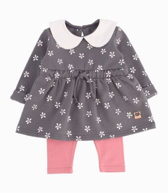 Limonada Conjunto bebé niña con flores estampado oferta