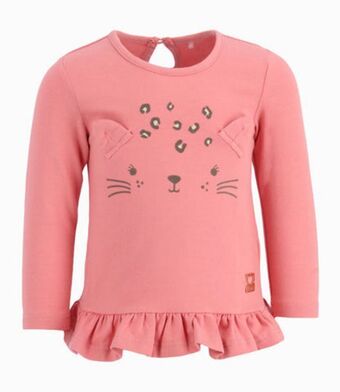 Limonada Polera bebé niña con gatito rosado oferta