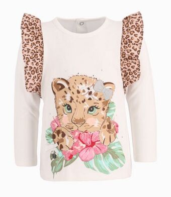 Limonada Polera bebé niña con vuelos crudo oferta