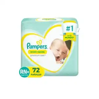 Linio Pañal pampers premium care recién nacido rn+ 72 pañales oferta