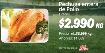 Unimarc Pechuga Entera de Pollo oferta