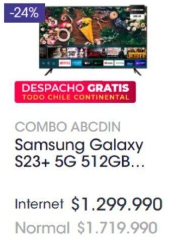 Abcdin Samsung Galaxy S23+ 5G 512GB oferta
