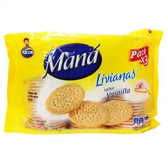 Super Bodega a Cuenta Galleta mana vainilla 393grs arcor oferta