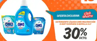 Mayorista 10 Detergente Líquido Omo Multiacción o Soft Doypack o Botella 3L oferta