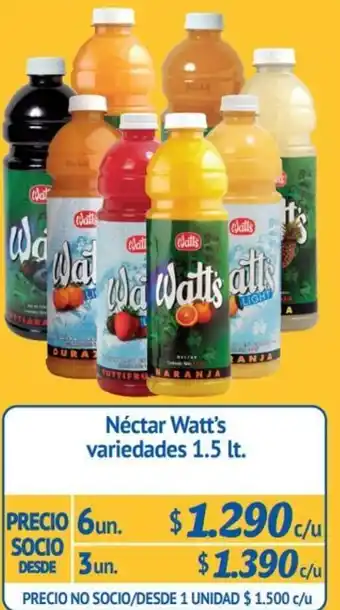Alvi Néctar Watt's 3un x 1,5L oferta
