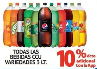 Alvi Todas Las Bebidas CCU Variedas 3lt oferta