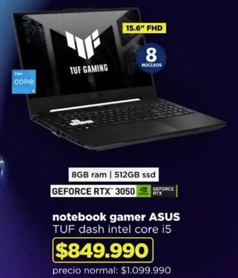 Ripley Notebook Gamer ASUS oferta