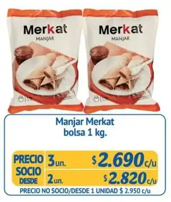 Alvi Manjar Merkat bolsa 2un x 1kg oferta