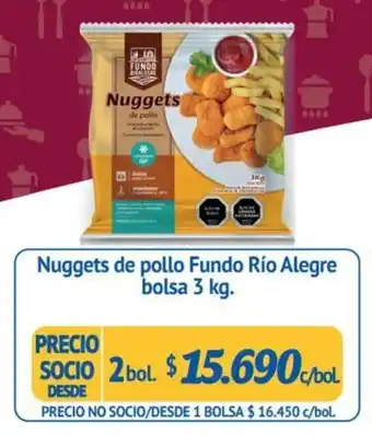 Alvi Nuggets de Pollo Fundo Rio Alegre 2 bol. x 3kg oferta