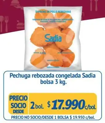 Alvi Pechuga Rebozada Congelada Sadia 2 bol. x 3kg oferta