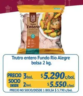 Trutro Entero Fundo Río Alegre 2 bol x 2kg