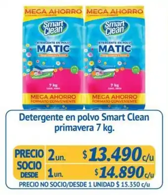 Alvi Detergente en Polvo Smart Clean Primavera 1 un x 7kg oferta