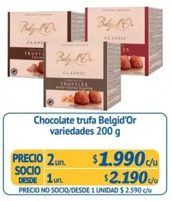 Alvi Chocolate Trufa Belgid'Or variedades 1 un x 200g oferta