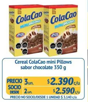 Alvi Cereal ColaCao Mini Pillows Sobar Chocolate 2 un x 350g oferta