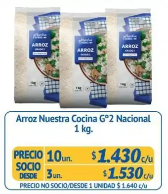 Alvi Arroz Nuestra Cocina G°2 Nacional 3 un x 1kg oferta