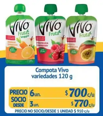 Alvi Compota Vivo variedades 3 un x 120g oferta