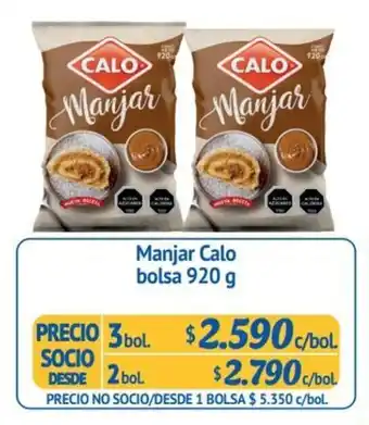 Alvi Manjar Calo 2 bol x 920g oferta