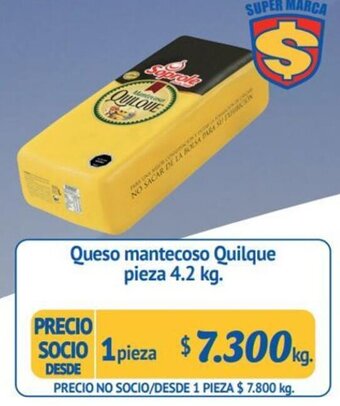 Alvi Queso Mantecoso Quilque Pieza 4.2kg oferta