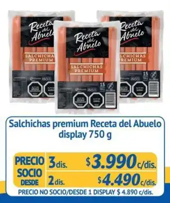 Alvi Salchichas Premium Receta del Abuelo 2 dis x 750g oferta
