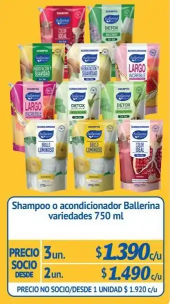 Alvi Shampoo o Acondicionador Ballerina variedades 2 un x 750ml oferta