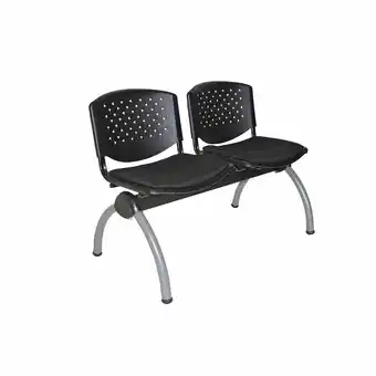 Banqueta ISO Clip Negro 2 Puestos
