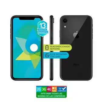 Lider Iphone XR 128 GB Negro Reacondicionado / Liberado oferta