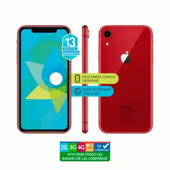 Lider Iphone XR 64 GB Rojo Reacondicionado / Liberado oferta