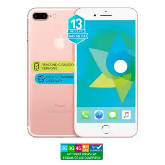 Lider Iphone 7 Plus 32 GB Rosado Reacondicionado / Liberado oferta