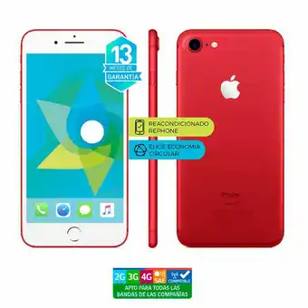 Lider Iphone 7 128 GB Rojo Reacondicionado / Liberado oferta