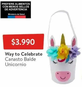 Lider Way to Celebrate Canasto Blade Unicornio oferta