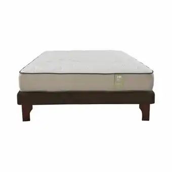 Lider Cama Europea Chocolate Dual Sensity 2 Plazas Box oferta