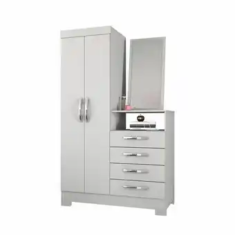 Lider Clóset Jazmin Blanco-Rosa 2 Puertas oferta