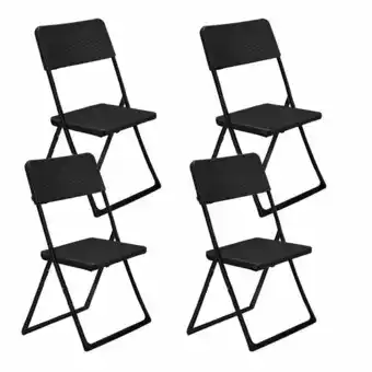 Lider Pack 4 Silla Plegable Ratán 84X46X53 Cm oferta