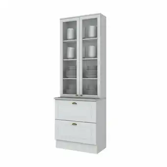 Lider Cristalera Cocina 2 Puertas 2 Cajones Capal Blanco oferta