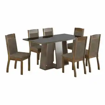 Lider Juego de Comedor Oslo 6 Sillas oferta