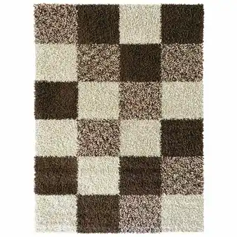 Lider Alfombra Shaggy Niza D5 Cafe oferta