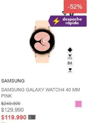 Samsung Galaxy Watch4 40mm Pink