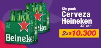 OK Market Six Pack Cerveza HEINEKEN 2 x 330cc oferta