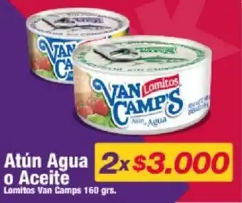 Atún Agua o Aceite Lomitos Van Camp's 2 x 160g
