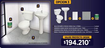 Construmart Sala de baño 4 pzas oferta