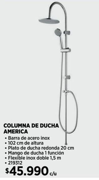 Construmart Columna de ducha america oferta