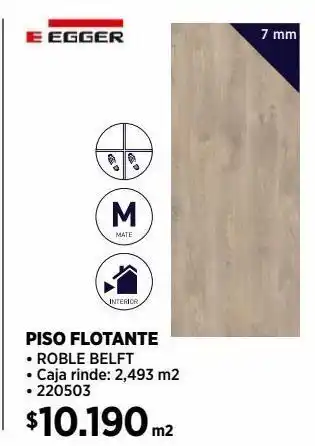 Construmart Piso flotante egger oferta