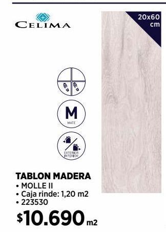 Construmart Tablón madera celima oferta
