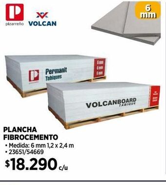 Construmart Plancha fibrocemento oferta